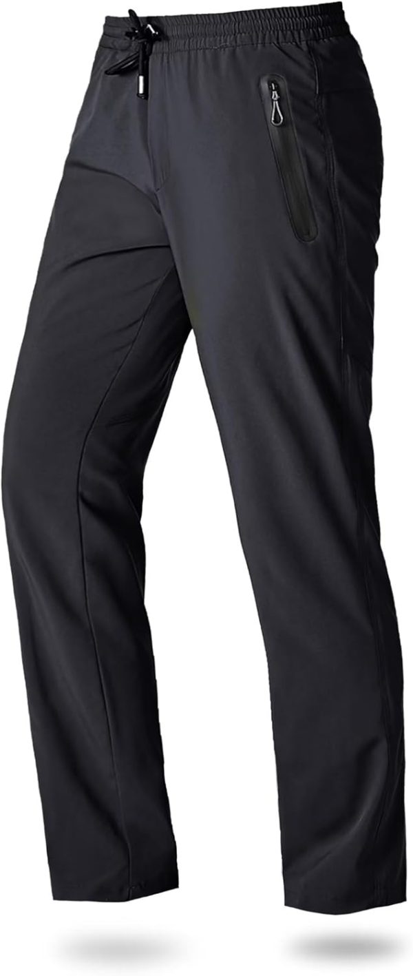 Men's Joggers Lightweight Quick Dry Casual Athletic Hiking Pants Sweatpants with Pockets Elastic Waist