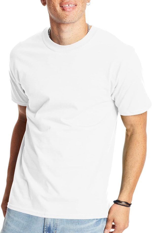 men t T-Shirt, Heavyweight Cotton Tee, 1 Or 2 Pack, Big & Tall